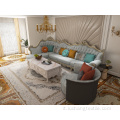 Tessuto di velluto olandese in poliestere morbido per divano